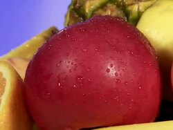 Various fresh fruit Stock Footage