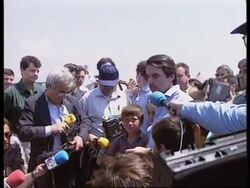 ALBANIA: KOSOVO: SPANISH PRIME MINISTER AZNAR VISITS REFUGEE CAMP News Clip