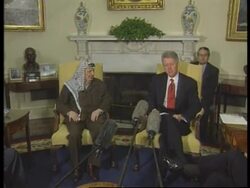 USA - Arafat meets Clinton News Clip
