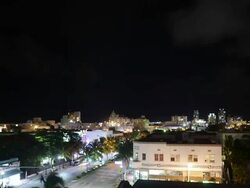 Night time lapse over South Beach Stock Footage