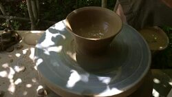 pottery work Stock Footage