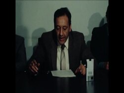 CUTS 13/12/80 PRESS CONFERENCE FOR IBRAHIM BARRI News Clip