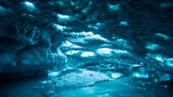 HD Time Lapse : ice caves in Iceland Stock Footage