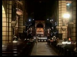 Worshippers and priests attend Mass for safe visit of pope News Clip