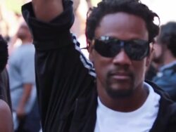 Protest against police brutality in Los Angeles Stock Footage