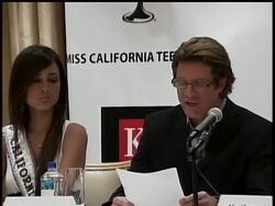 Officials of the Miss California USA pageant strongly criticized some of the actions of titleholder Carrie Prejean on Monday but said it's not their decision whether she should be stripped of her crown. News Clip