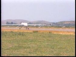 ALBANIA: GJADER: US AIRFORCE PREDATOR ROBOT PLANE News Clip