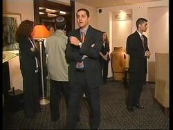 Superman star visits people disabled in Mideast conflict News Clip