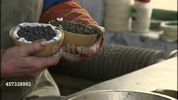 Fireworks being made by hand in factory News Clip