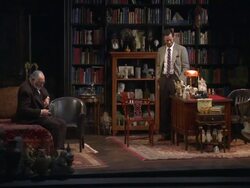 PERFORMANCE - Judd Hirsch, Tom Cavanagh at Freud's Last Session Presented By The Broad Stage Stock Footage