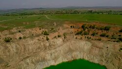 Bulgaria Abandoned Copper Mine Stock Footage