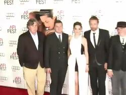 Tom Bernard, Michael Barker, Thomas Bidegain, Marion Cotillard, Matthias Schoenaerts, Jacques Audiard at AFI Fest 2012 Rust And Bone Centerpiece Gala Screening   Stock Footage