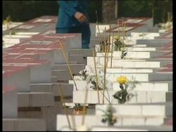 VIETNAM: CU CHI: VIETNAM WAR ANNIVERSARY: GRAVES News Clip