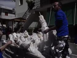Greek Villages Celebrate Easter With Huge Firework Battle Stock Footage