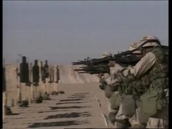 VOICER US troops in urban warfare training News Clip