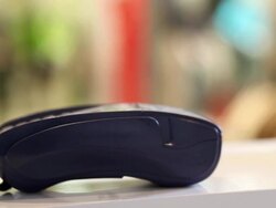 Credit Card Swipe Stock Footage