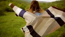 Young woman having fun outdoors Stock Footage