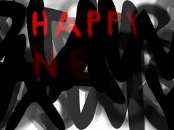 HAPPY NEW YEAR : series "assemble your message" (LOOP) Stock Footage