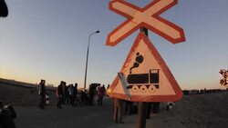 Timelapse video shows Soyuz rocket rolling out and preparing for launch News Clip