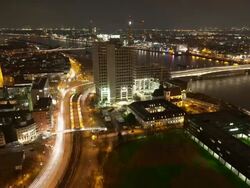 City at night Stock Footage