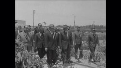 CAN772 KOSYGIN TOURS NASSER'S AGRICULTURAL PROJECTS AND RECLAIMED LAND News Clip