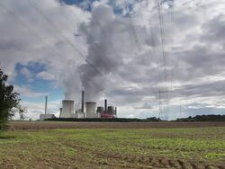 CRANE UP: Electricity Generation Stock Footage