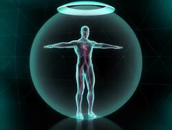 Human body defense system Stock Footage