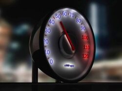 (HD1080) Car RPM Gauge Stock Footage