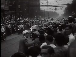 Home town welcomes Jesse Owens Stock Footage