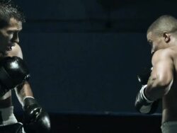 Boxing match, slow motiion Stock Footage