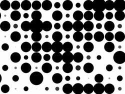 CHESSBOARD PATTERN : black dots, chaotic progress, finally erased (TRANSITION) Stock Footage