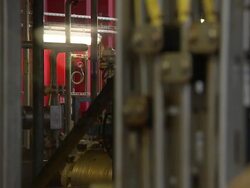Pipework on Babbage offshore gas platform News Clip