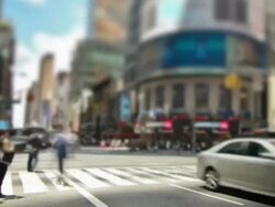 New York City Streets Zoom Stock Footage