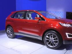 2013 Ford Edge Concept crossover montage Stock Footage