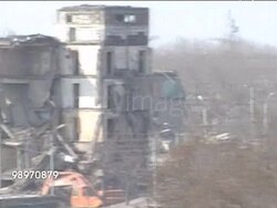 Ruins of buildings after the Spitak Earthquake in Armenia, December 1988 News Clip