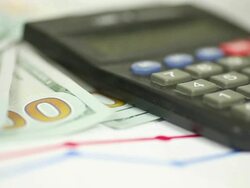 business background with new models of dollar notes Stock Footage