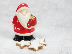 HD Santa Claus in the Snow (Loopable) Stock Footage