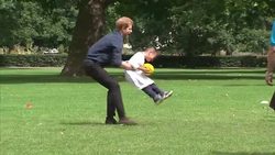 Prince Harry At at 'Fit and Fed' Event News Clip