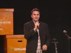 SPEECH: Bill Bonner at the Demi Lovato Joins 'A Day Made Better' School Advocacy Campaign - Los Angeles at Los Angeles CA. (Footage by WireImage Video/GettyImages) Stock Footage