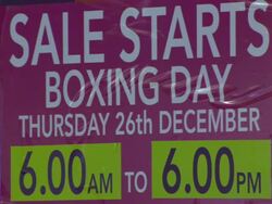 Early morning Boxing Day sales queues News Clip