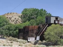 Virginia City small silver mine Stock Footage