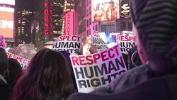 CLEAN : Protests in NY after chokehold death grand jury decision (2) News Clip