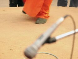 Man performing in Suraj Kund, Faridabad, Haryana, India Stock Footage