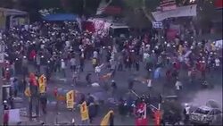 Police crack down on protesters, shortly after PM issues warning Instructional Video