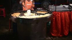 Oysters fried Stock Footage