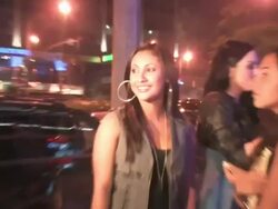 Francia Raisa and JoJo at BOA in West Hollywood on 9/1/2011 (Footage by WireImage Video/Getty Images Entertainment Video) Stock Footage