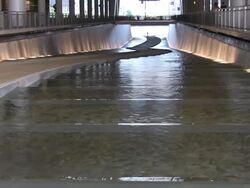 fountain, water background, waterfall, Pittsburgh,  Pennsylvania,  Urban Scene Stock Footage