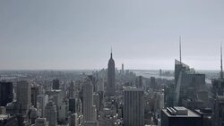 Empire state building in New York Stock Footage