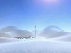 Antarctica Outpost Stock Footage