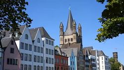 Old Town Cologne Stock Footage